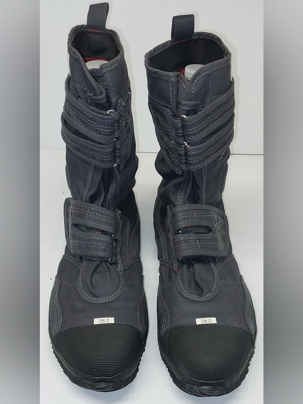 Japanese Rikio Tabi Power Ace High Guard HG220 Gray Sneakers Work Boots Sz 10